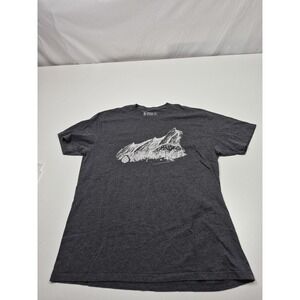 Stio Shirt Mens XL Gray Mountain Graphic Tee Tagless Outdoor Casual Nature